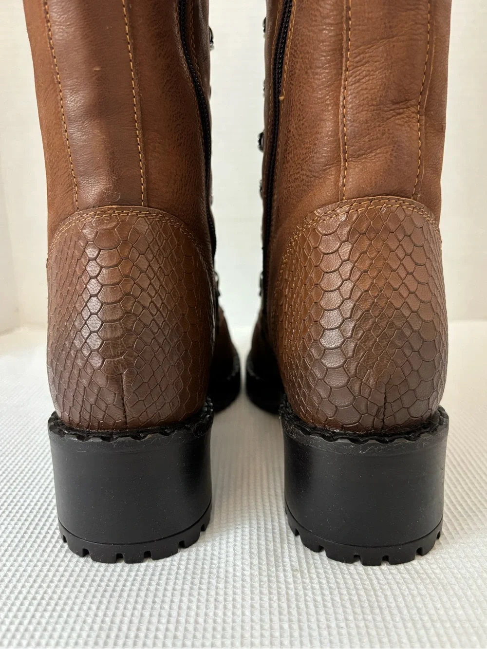 Women's Brown Lace-Up Over-the-Knee Boots